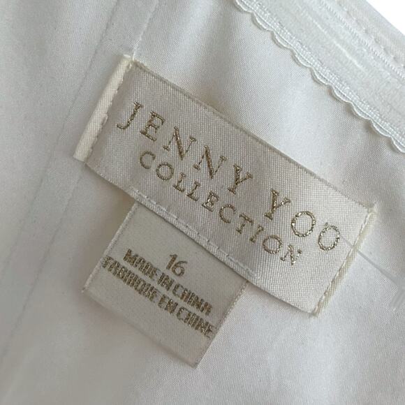 Jenny Yoo Collection Tatiana Dress Women's 16 Strapless Ivory Wedding Bride - Picture 3 of 8